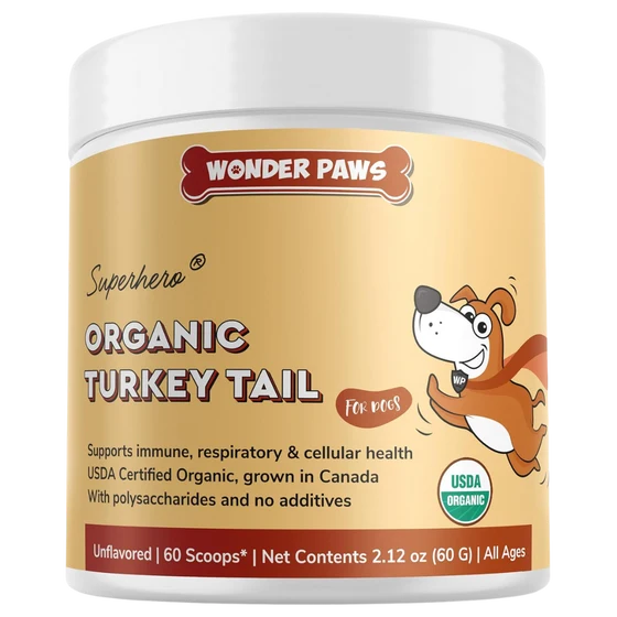 Turkey Tail Mushroom Polvo Para Perro