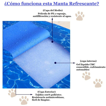 ¡Elimina el Calor! Alfombra Refrescante para Mascotas