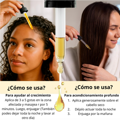Activa el crecimiento natuaral de tu cabello con el poder del ACEITE DE BATANA