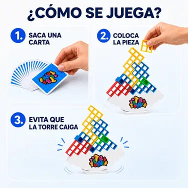 Juego Tetra Tower Bloques Equilibrio 32p