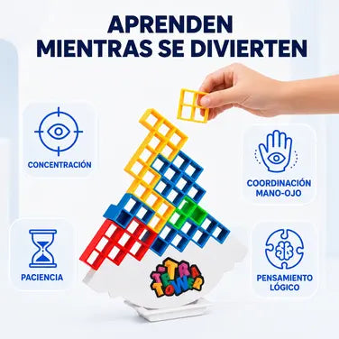 Juego Tetra Tower Bloques Equilibrio 32p