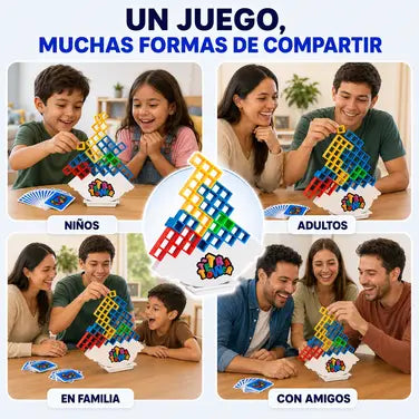 Juego Tetra Tower Bloques Equilibrio 32p