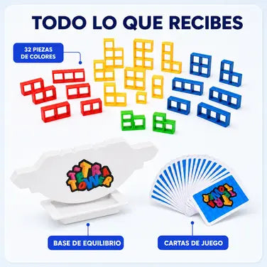 Juego Tetra Tower Bloques Equilibrio 32p