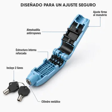 candado de manubrio antirrobo para moto