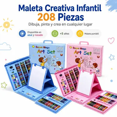 kit De Arte Para Niños 208 Piezas