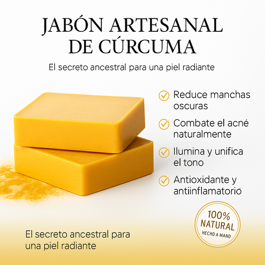 Jabon de curcuma 100% Natural