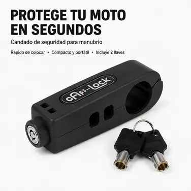 candado de manubrio antirrobo para moto