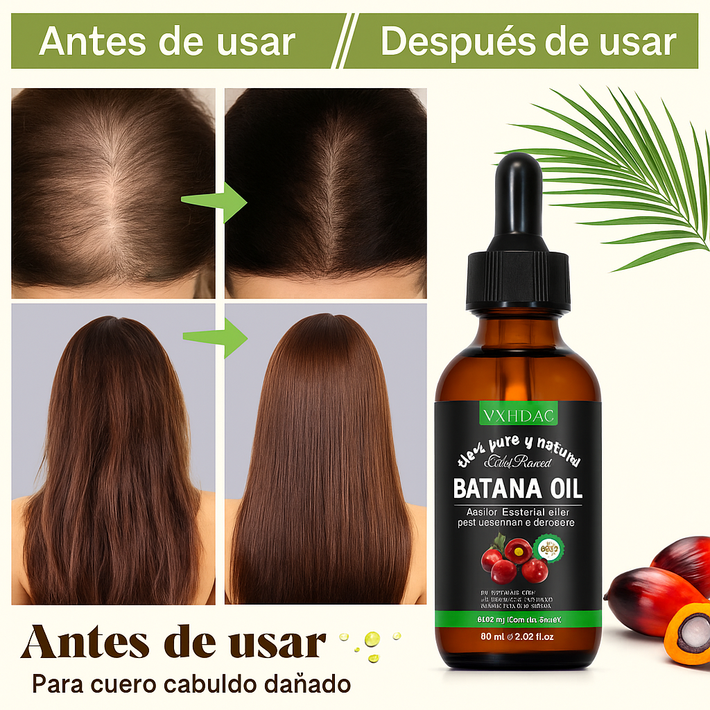 Activa el crecimiento natuaral de tu cabello con el poder del ACEITE DE BATANA