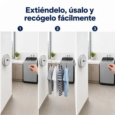 Tendedero Retractil De Ropa