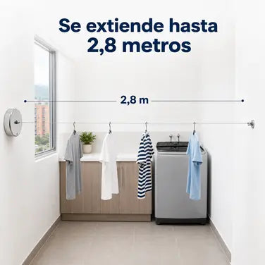 Tendedero Retractil De Ropa