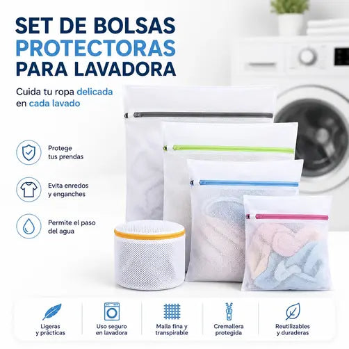 set bolsas para lavadora