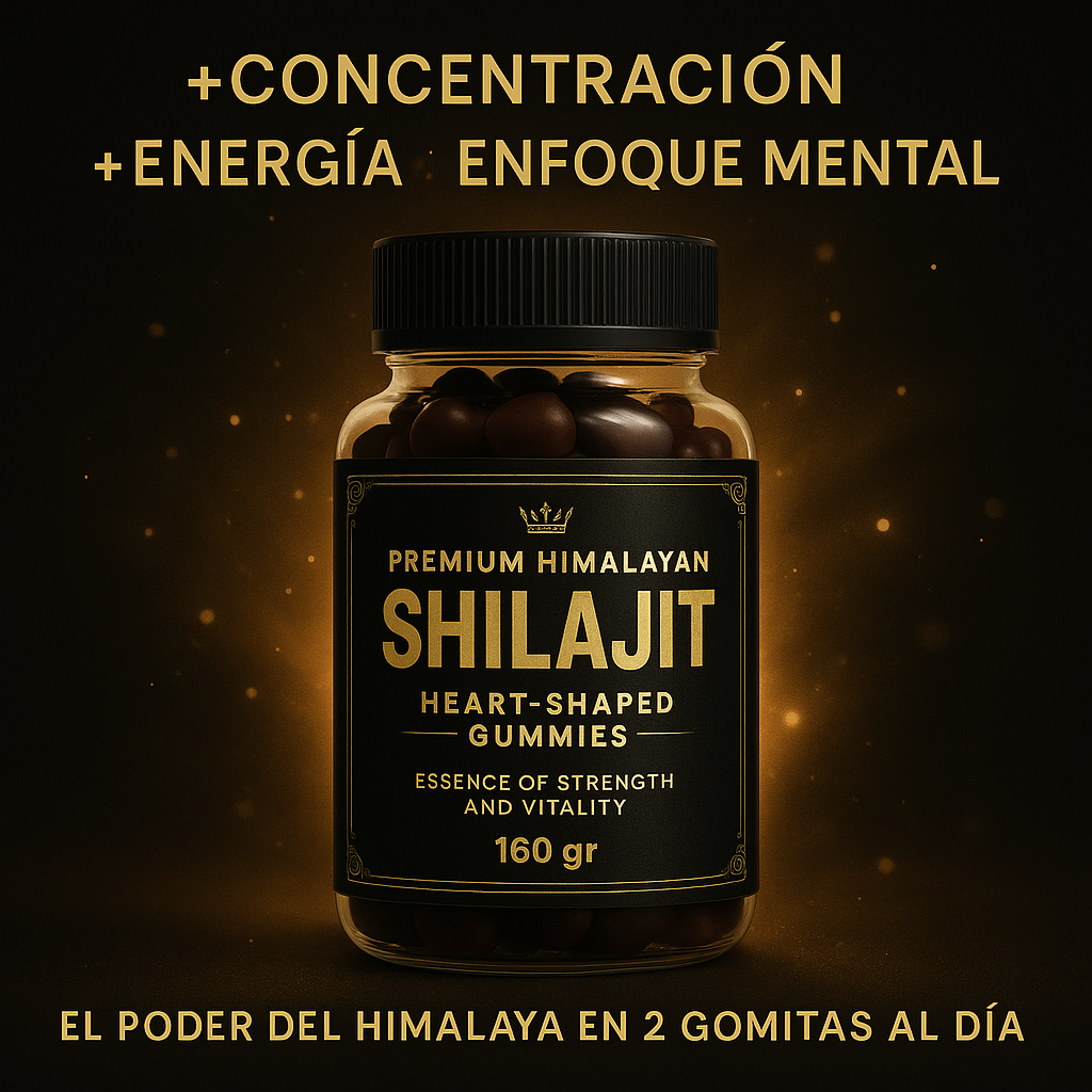 Potencia tu mente al máximo con Shilajit Premium en Gomitas 🍃✨