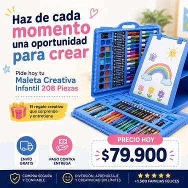 kit De Arte Para Niños 208 Piezas