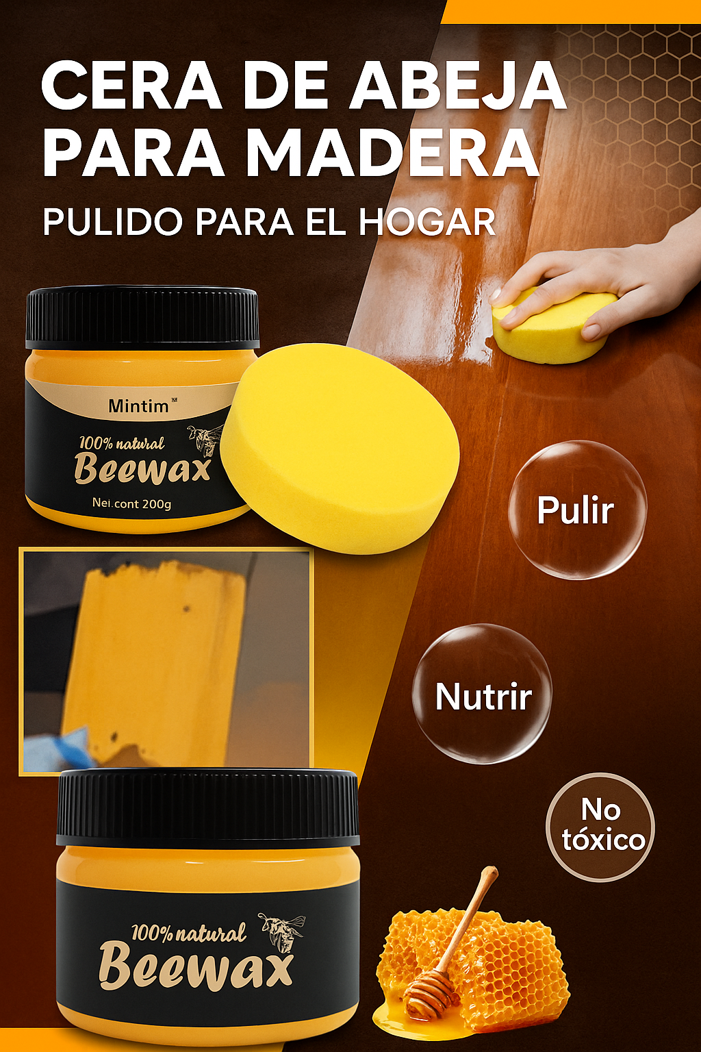 CERA PARA MUEBLES NATURAL 2X1