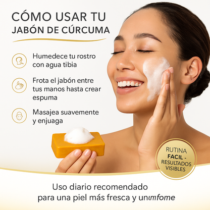 Jabon de curcuma 100% Natural