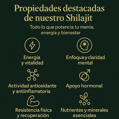 Potencia tu mente al máximo con Shilajit Premium en Gomitas 🍃✨