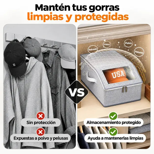 Protector y organizador de gorras