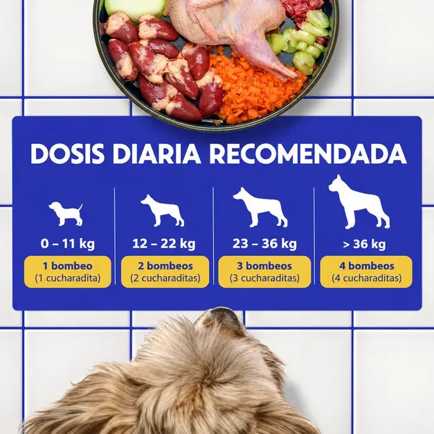 Omega Max 3X – Aceite de pescado de triple fuente para perros