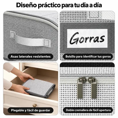 Protector y organizador de gorras