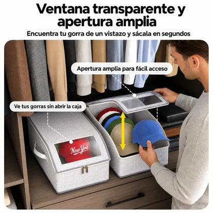 Protector y organizador de gorras