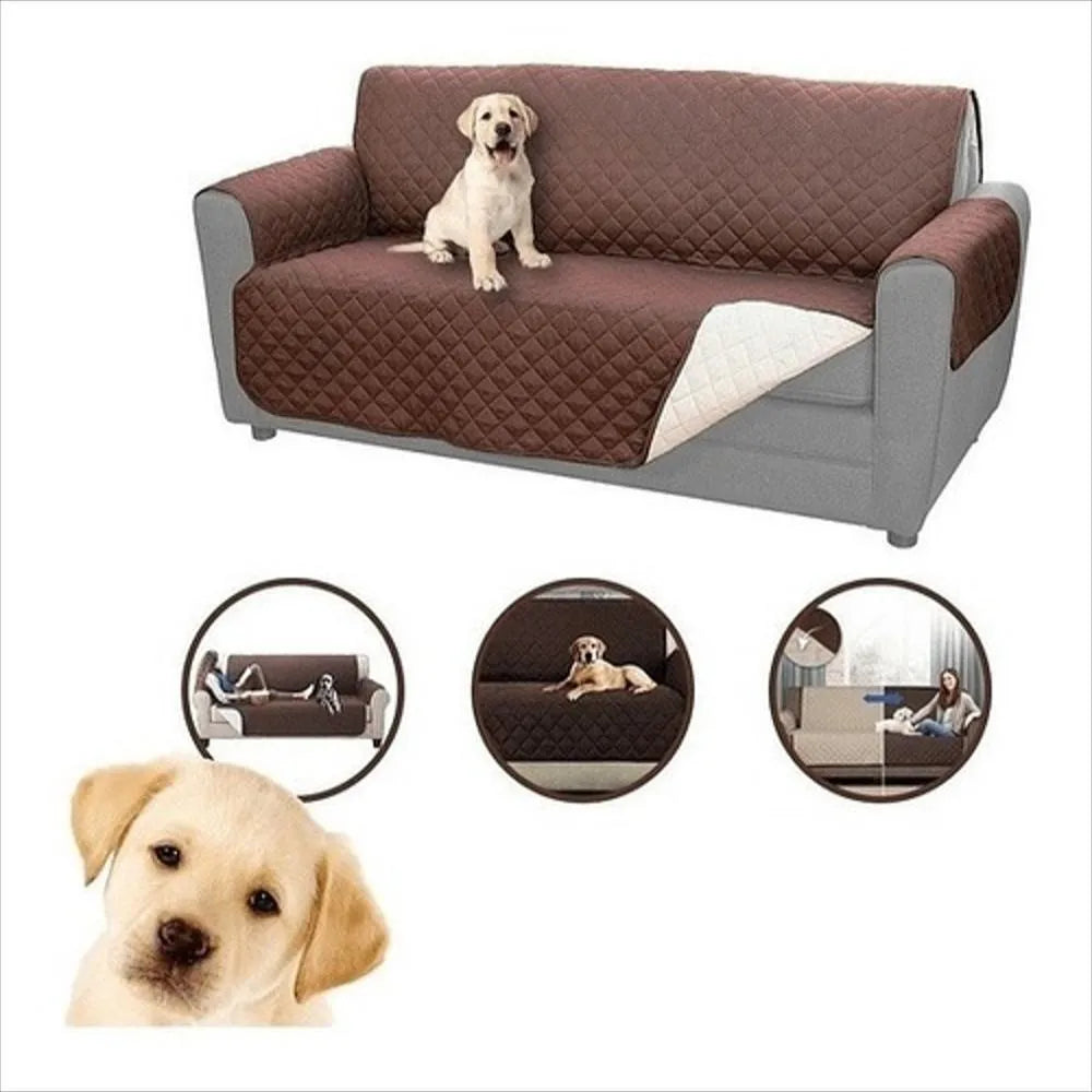 Cubre Sofá Doble Faz Protección Muebles (2puestos)